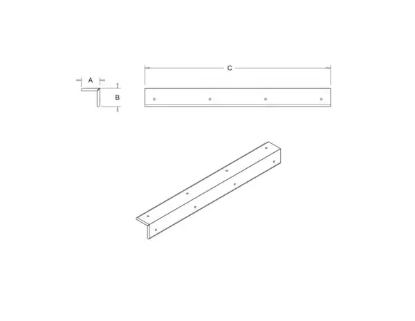Cornière polyéthylène