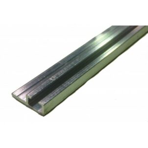 Profilé alu support de joint à lèvre ou tubulaire pour porte de service