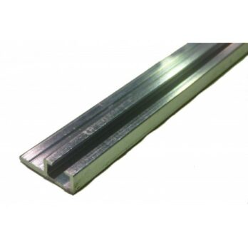 Profilé alu support de joint à lèvre ou tubulaire pour porte de service