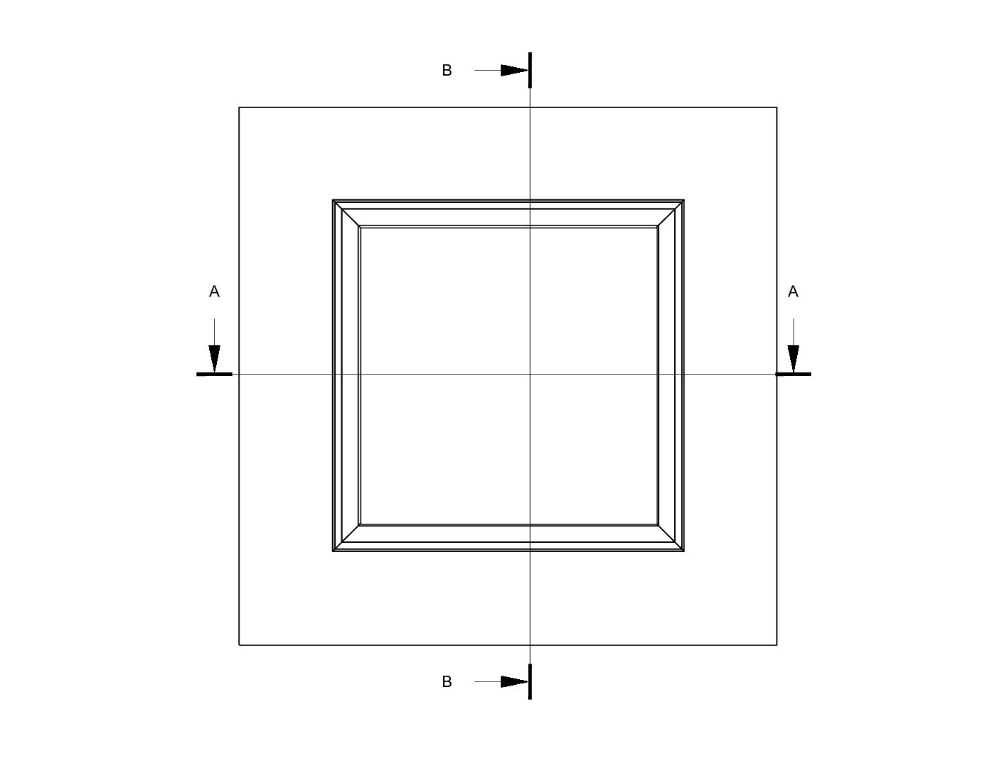Huisserie pour Trappe PVC